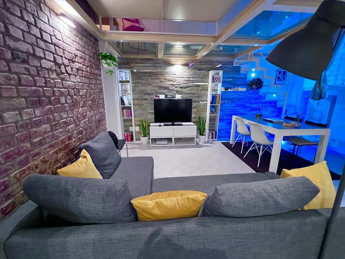 Glass Floor Loft Apartment Milan Italy